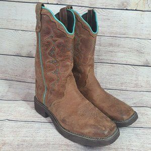 Justin Gypsy Cowboy Boots Womens 10 B Western Cowg